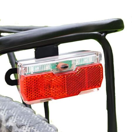 Bicycle Rear Pannier Light Use 2pcs AAA Batteries